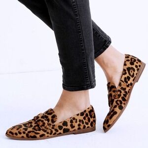 Madewell Women's The Alex Loafer in Leopard Calf Hair Size 6.5 EUC